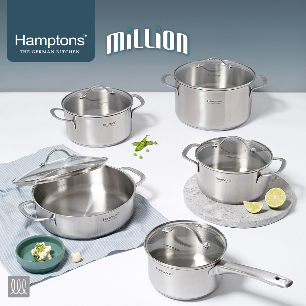 햄튼 밀리언 인덕션 냄비 5종 세트 (16S18P20P24P24C)